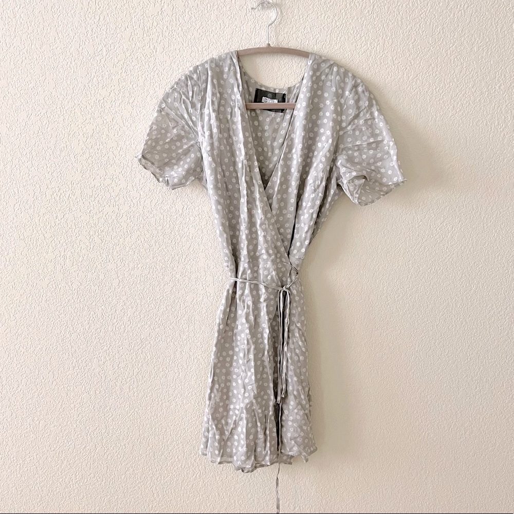 Reformation Floral Wrap Dress